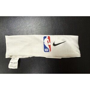 Nike NBA Fury Headband White Black Adult One Size Stretch Sweatband